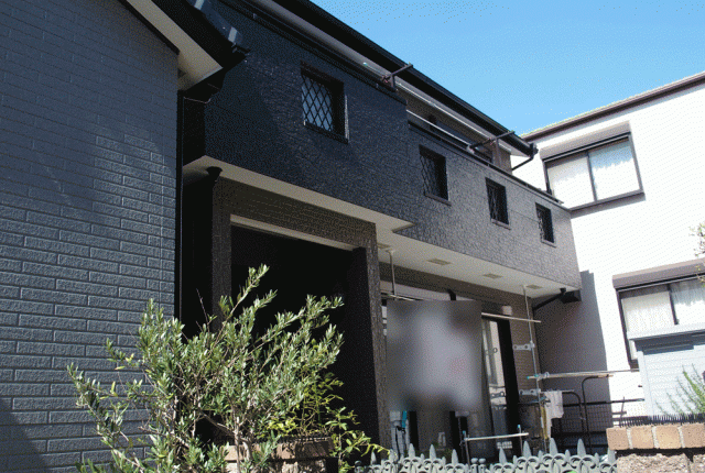名古屋市天白区Ｕ様邸のベランダ防水塗装と外壁塗装