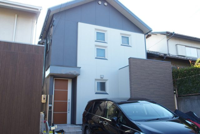 名古屋市緑区H様邸の外壁塗装、屋根とベランダ防水塗装