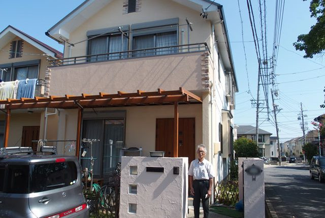 名古屋市緑区M様邸のベランダ防水と屋根、外壁塗装工事