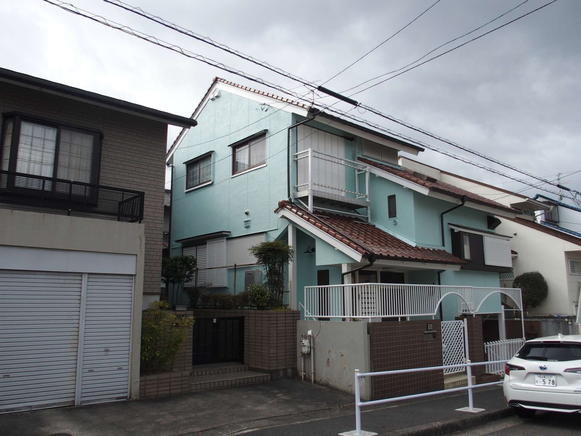 名古屋市天白区I様邸の外壁塗装と雨どい交換