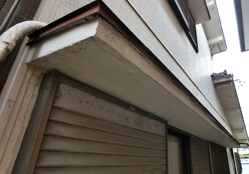 モルタル面、コンクリート面外壁塗膜の劣化、退色及びチョーキング現象